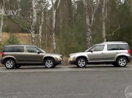Video test Škoda Yeti 4x2 vs.Škoda Yeti 4x4