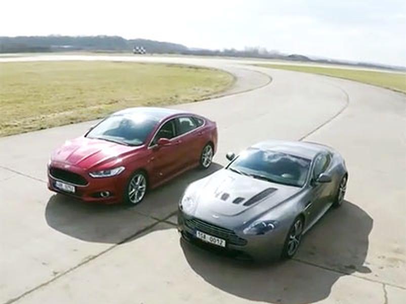 Video test Ford Mondeo 2.0 Ecoboost vs Aston Martin V12 Vantage 