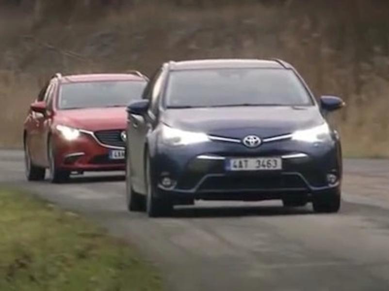 Video test Toyota Avensis vs Mazda 6
