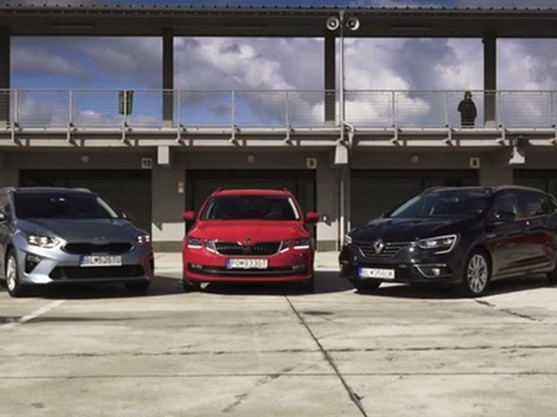 Video test Kia Ceed, Škoda Octavia Combi, Renault Mégane Grandtour
