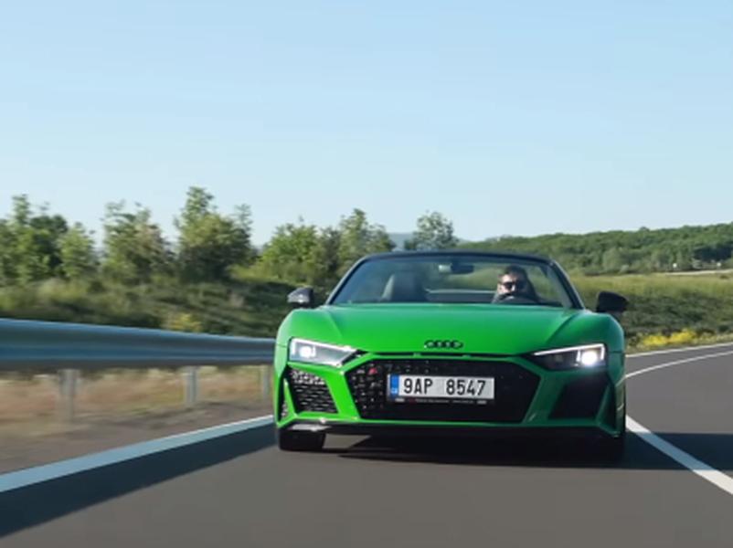 Video test Audi R8 Spyder V10 performance quattro